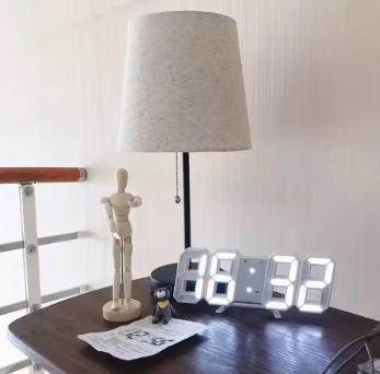 3D LED Digital Clock Wall Decoration Glow Night Mode Decoration for Bedroom Adjustable Electronic Watch Room Decor Aesthetics