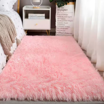 VIKAMA Tie-Dye Plush Carpet Living Room Decoration Soft Fluffy Home Mat Children's Room Baby Crawling Non-Slip Blanket